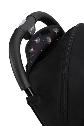 MoMi ESTELLE PLUS LIGHT Kinderwagen ab 6. Monat (bis 22 kg), klappbarer Buggy mit 5-Punkt-Sicherheitsgurt, Einkaufskorb und Liegefunktion, Teleskop-Stange zum Ziehen, steht nach dem Zusammenklappen