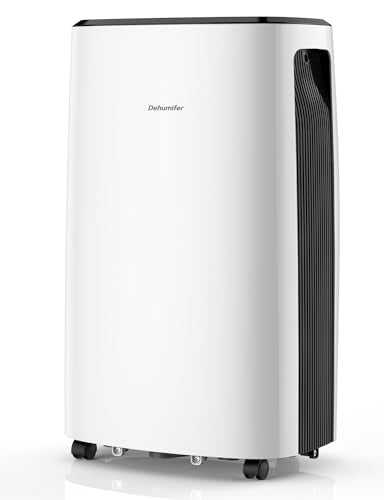 Luftentfeuchter elektrisch 20L, Dehumifer Raumentfeuchter 20L/24H aumgröße ca. 200m³ (~35 m²), Entfeuchter Digitalanzeige, Wäschetrocknung, Timer, intelligenter Feuchtigkeitsregelung, Kindersicherung