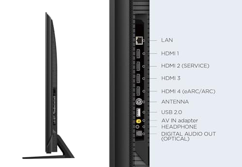 TCL 75T8A 75-Zoll-Fernseher, QLED, HDR 1000 nits, Full Array Local Dimming, IMAX Enhanced, 144Hz VRR, Dolby Vision und Atmos TV, Unterstützt bei Google
