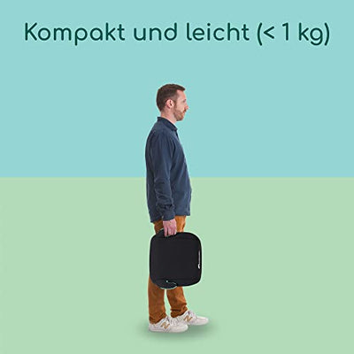 Bebeconfort Manga i-Safe, Reboarder Kindersitz, 6–12 Jahre, 125–150 cm, Folgekindersitz, Kompakt & Leicht (<1 kg), Einfache Gurtmontage, Gepolstert, Soft-Touch-Gewebe, Full Black