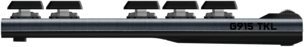 Logitech G915 LIGHTSPEED TKL Tenkeyless kabellose mechanische Gaming-Tastatur, Taktiler GL-Tasten-Switch, LIGHTSYNC RGB, Ultraschlankes Design, 40+ Stunden Akkulaufzeit, Deutsches QWERTZ-Layout-Carbon