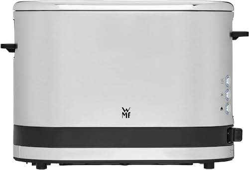 WMF Küchenminis 1-Scheiben Toaster Langschlitz XXl-Toast, Mini Toaster mit Brötchenaufsatz 7 Bräunungsstufen Überhitzungsschutz 600W Edelstahl matt