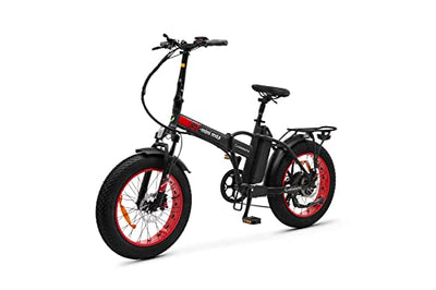 Argento Mini Max GT 250W Motor 615WH Klappbar E-Fahrrad, 20-Zoll Rad Größe, Rot/Schwarz