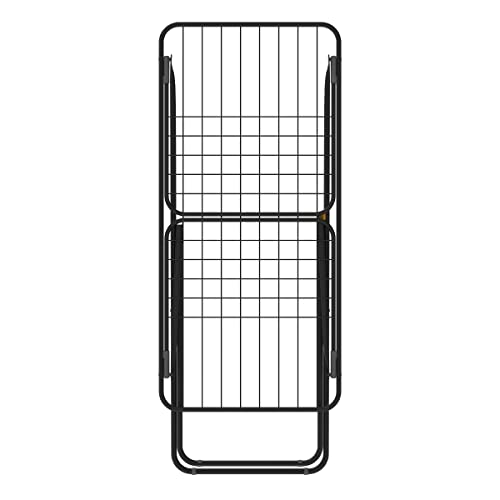 Rörets Wäscheständer Sussi Black – verriegelbare Flügel – Sicherheitssperre – 52x176x96cm – 18 m Trockenfläche - Design und Qualität von Schwedens stärkster Trockenständermarke, für Bekleidung