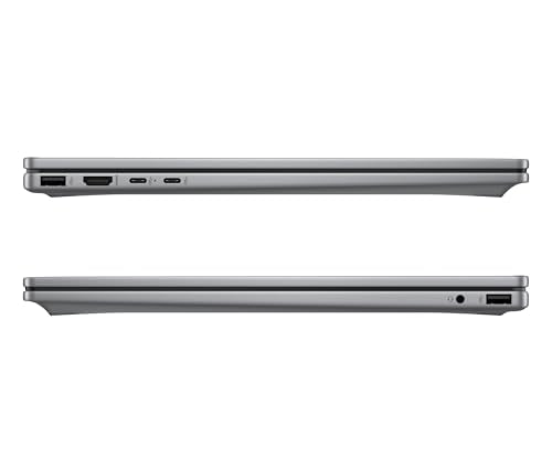 HP OmniBook X Flip 2in1 Next Gen AI Laptop | AMD Ryzen AI 5 340 (6C) | dedizierte NPU für KI | 50 NPU Tops | Copilot+ PC | 16" WUXGA 1920x1200 Touchscreen | 16GB | 512GB SSD | Win11 | QWERTZ | Silber