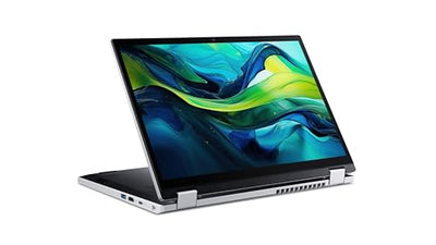 Acer Aspire 3 Spin (A3SP14-31PT-C31L) Convertible Notebook | 14" WUXGA IPS Touch-Display | Intel N100 | 4 GB RAM | 128 GB SSD | Intel UHD Grafik | Windows 11 | QWERTZ Tastatur | Silber