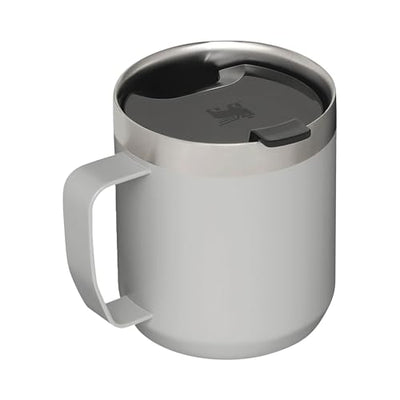 Stanley Classic Legendary Camp Mug Thermobecher 354 ml - Hält 1.5 Stunden Heiß - 3 Stunden Kalt - BPA-Frei - Spülmaschinenfest - Edelstahl Kaffeebecher To Go - Ash