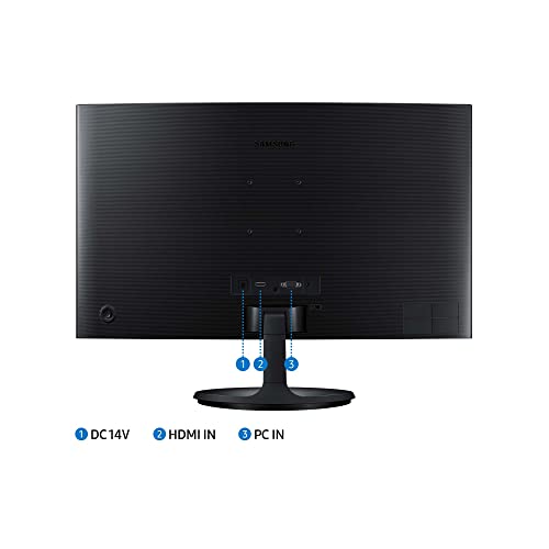 Samsung S36C Essential Monitor S27C364EAU, Curved, 27 Zoll, VA-Panel, Full HD-Auflösung, Eco Saving Plus, AMD FreeSync, 4 ms Reaktionszeit, Bildwiederholrate 75 Hz, Schwarz