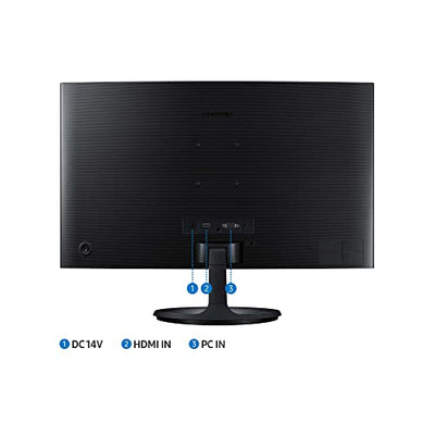 Samsung S36C Essential Monitor S27C364EAU, Curved, 27 Zoll, VA-Panel, Full HD-Auflösung, Eco Saving Plus, AMD FreeSync, 4 ms Reaktionszeit, Bildwiederholrate 75 Hz, Schwarz