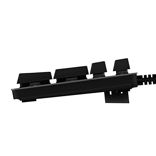 Logitech G512 mechanische Gaming-Tastatur, GX-Red Linear Switches, LIGHTSYNC RGB-Beleuchtung, USB-Durchschleife, Aluminium-Gehäuse, Programmierbare F-Tasten, US QWERTY-Layout - Schwarz