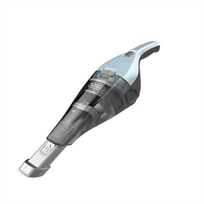 BLACK+DECKER Handstaubsauger Akku 7,2V Dustbuster (Handsauger beutellos + kabellos, breite Saugöffnung, spülmaschinenfester Staubfangbehälter inkl. Fugendüse & Ladestation mit Wandhalterung) NVC215W