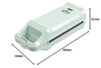 Bestron Churros Maker, Waffeleisen für bis zu 4 Churros, Retro Design, 700 Watt, Sweet Dreams, Mint