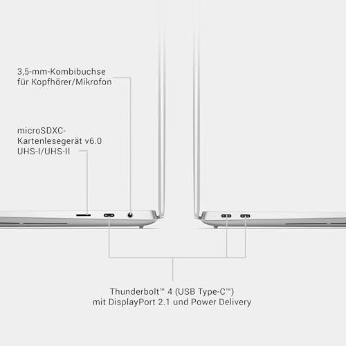 Dell XPS 13 9340 Laptop Evo, 13.4 Inch FHD+ 30–120 Hz Display, Intel Core Ultra 7, Arc Graphics, 32 GB RAM, 1 TB, Windows 11 Home, Fingerprint Reader, Backlit Keyboard German