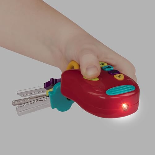 Battat Spielzeugschlüssel Baby Spielzeug – Bunter Schlüsselbund mit Autoschlüssel mit Licht und Geräuschen für Kinder ab 10 Monate