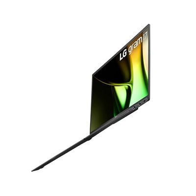 2024 LG gram 17 Zoll Notebook - 1350g Intel Core Ultra7 Laptop (16GB RAM, 1TB Dual SSD, 21,5h Akkulaufzeit, IPS Panel Anti-Glare Display, Win 11 Home) - Schwarz