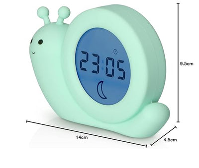 Alecto BC100BUNNY - pädagogischer Schlaftrainer, Nachtlicht und Wecker, Hase (Minzgrün)