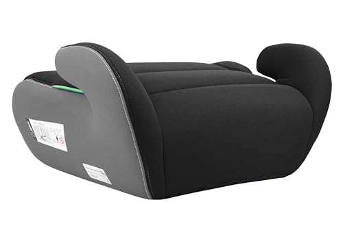 Sparco Kinderautositz-Erhöhung Schwarz und Grau i-Size. Neue Europäische Norm 2024 ECE 129/03. 125-150 cm