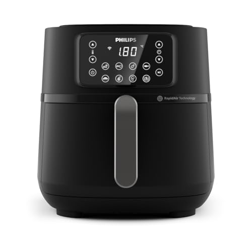 Philips Airfryer 5000 Serie XXL, 7,2L (1,4Kg), 16-in-1 Airfryer, Wifi Verbunden, 90% Weniger Fett Mit Rapid Air Technologie, Rezepte-App (HD9285/90)