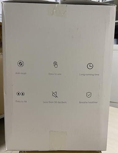Luftbefeuchter große Räume bis ca. 56m² Verdampfer Luftbefeuchter Ohne Sprühnebel 7,6L Top Fill Luftbefeuchter bis 40H, Fernsteuerbares Humidifier für Kinderzimmer mit 45dB Leise für Schlafzimmer