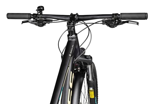 Axess MEEA DX ATB | Damen-Mountainbike | MTB-Hardtail | 16-Gang Schaltung | hydraulische Scheibenbremsen | Straßenausstattung, Farbe:matt Black, Rahmengröße:16 Zoll