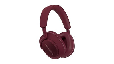 Bowers & Wilkins PX7 S2e Over-Ear-Kopfhörer mit Geräuschunterdrückung, kabellos, Qualcomm aptX™ Adaptive und Schnellladung, 30 Stunden Wiedergabe, sechs integriertes Mikrofon - Rubinrot