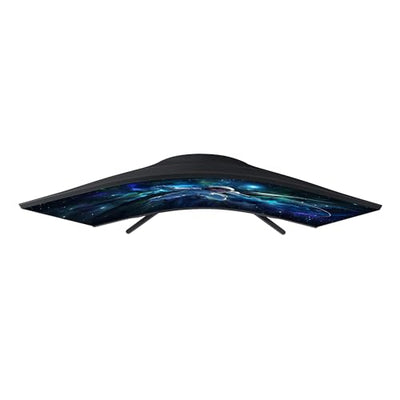 Samsung Odyssey G55C Curved Gaming Monitor, 32 Zoll, Bildschirm mit VA-Panel, 2.560 x 1.440 Pixel, 1.000R Radius, HDR10, AMD FreeSync, Bildwiederholrate 165 Hz, Reaktionszeit 1 ms (MPRT)