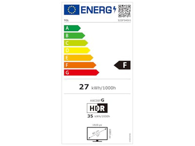 TCL 32SF540 - 32 Zoll FHD Smart Fernseher - HDR & HLG-Dolby Audio-DTS Virtual X /DTS-HD-Metall Randlos-Dual-Band Wifi 5-mit Fire OS 7 System