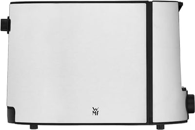 WMF Bueno Pro Toaster 2 Scheiben, Doppelschlitz Toaster Edelstahl mit Brötchenaufsatz, 2 Scheiben, 6 Bräunungsstufen, 870 W, edelstahl matt
