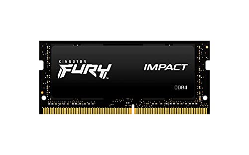 Kingston FURY Impact KF432S20IBK2/64 GB Laptop-Speicherset, 32 GB (2 x 32 GB), 3200 MHz DDR4 CL20, Schwarz