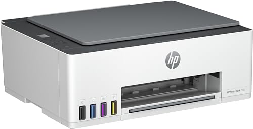 HP SmartTank 580 All-in-One Printer - A4 Color Ink, Print/Copy/Scan, Manual Duplex, WiFi