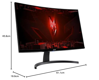 Acer Nitro ED273 S3 Gaming Monitor 27 Zoll (69 cm Bildschirm) Full HD, 165 Hz (180Hz OC), 1ms(VRB), 1x HDMI 2.0, 1x HDMI 1.4, 1xDP 1.2, AMD FreeSync Premium, schwarz