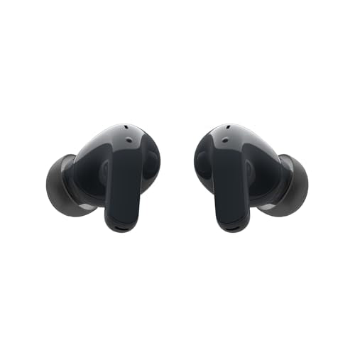 LG TONE Free DT90Q In-Ear Bluetooth Kopfhörer mit Dolby Atmos-Sound, MERIDIAN-Technologie, ANC (Active Noise Cancellation), Uvnano & IPX4-Spritzwasserschutz - Schwarz
