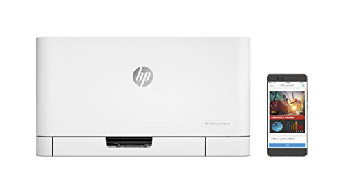 HP Color Laser 150nw Farb-Laserdrucker (Drucker, USB, LAN, WLAN),weiß-grau