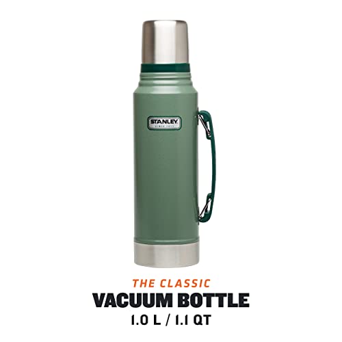 Stanley Classic Legendary Thermoskanne 1L - Hält 24 Stunden Heiß oder Kalt - Spülmaschinenfest - Auslaufsicherer Deckel dient als Becher - Isolierflasche BPA Frei - Edelstahl Thermosflasche
