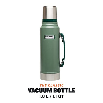 Stanley Classic Legendary Thermoskanne 1L - Hält 24 Stunden Heiß oder Kalt - Spülmaschinenfest - Auslaufsicherer Deckel dient als Becher - Isolierflasche BPA Frei - Edelstahl Thermosflasche