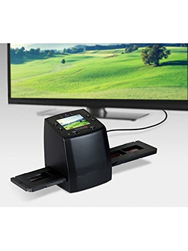 Technaxx DigiScan DS-02 Scanner für Negativfilme und Diafilme (SD-Kartenslot, 6,1 cm (2,4 Zoll) TFT-Display, USB 2.0) & Transcend Highspeed 32GB SDHC Speicherkarte Class 10, UHS-I U1 TS32GSDC300S-E