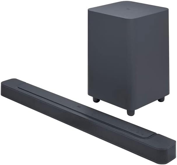 JBL Bar 500 – Kompakte 5.1-Kanal-Soundbar für Heimkino Sound-System – Kabelloser Bluetooth-Lautsprecher mit Subwoofer und Dolby Atmos Surround Sound – Schwarz