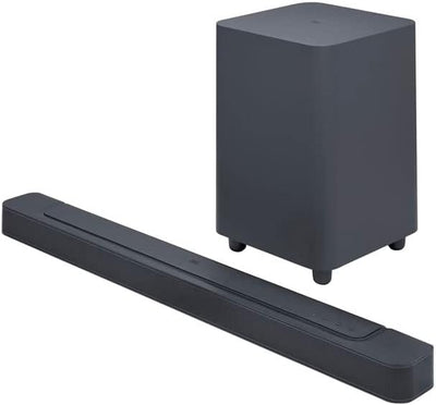 JBL Bar 500 – Kompakte 5.1-Kanal-Soundbar für Heimkino Sound-System – Kabelloser Bluetooth-Lautsprecher mit Subwoofer und Dolby Atmos Surround Sound – Schwarz