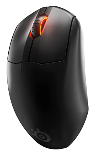 SteelSeries Prime Wireless - Esports Leistung Kabellose Gaming-Maus - 100 Stunden Akkulaufzeit - TrueMove Air Optical Sensor mit 18.000 CPI - Magnetisch-optische Schalter