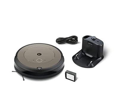 iRobot Roomba i1152 Saugroboter (Staubsauger Roboter), WLAN-fähig mit Zwei Gummibürsten für alle Böden, Individuelle Vorschläge per App, Kompatibilität mit Sprachassistenten, Farbe: Mandel