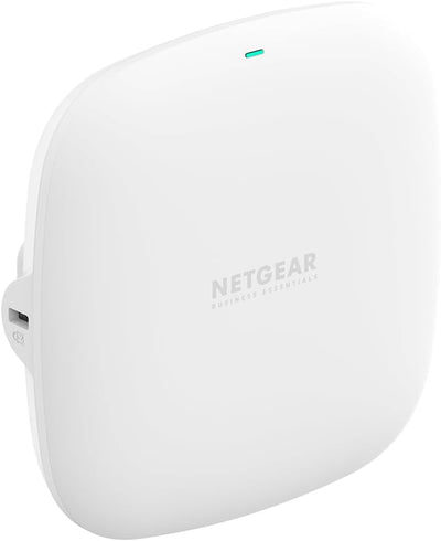 NETGEAR Wireless Access Point (WAX210) – WiFi 6-Dualband mit AX1800-Geschwindigkeit 1 x 1G-PoE-Netzwerkanschluss Bis zu 128 Geräte 802.11ax WPA3 | Bis zu 4 SSID-Netzwerke, Netzteil Nicht enthalten