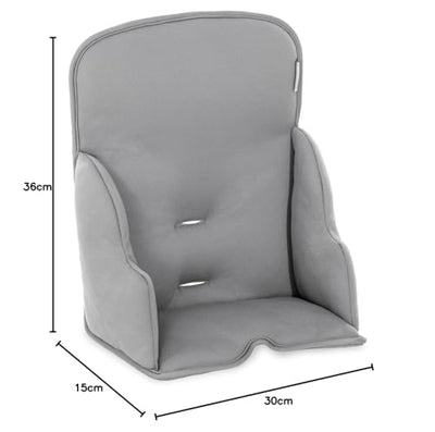 hauck Sitverkleinerer Kissen Alpha Cosy für Alpha+, Beta+ & Arketa Holzhochstuhl, für Babys 6-36 Monate, Hochstuhl Sitzkissen mit hoher Rückenlehne und Stabilisierten Seiten (Stretch Grey)
