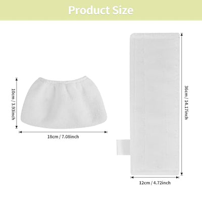 Awinker 8 Stück Mikrofaser-Überzugsset für Kärcher Dampfreiniger EasyFix SC3 SC5 SC4 SC2 4 Bodendüse 4 Handdüse Tuchset Zubehör