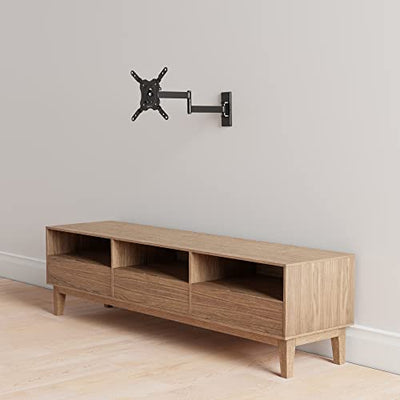Amazon Basics TV-Wandhalterung mit voller Bewegung, für 30 a 102 cm Fernseher und VESA 200 x 200, Schwarz