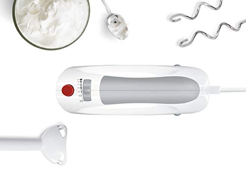 Bosch Hausgeräte MFQ3540 Handrührer, Grau, Weiß, 7,7 cm l x 20,1 cm w x 14,1 cm h