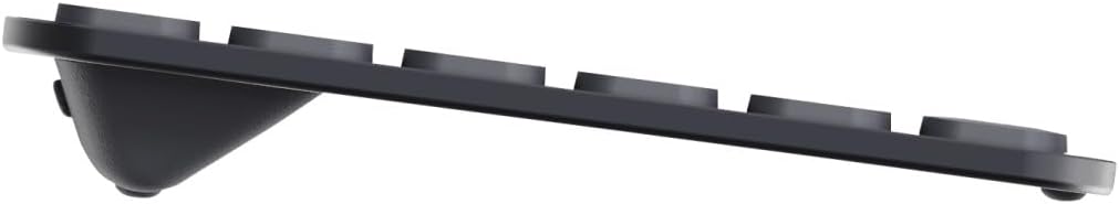 Rapoo 9310M kabelloses Tastatur-Maus Set Wireless Deskset 2400 DPI Sensor bis zu 12 Monate Batterielaufzeit flaches Aluminium Design DE-Layout QWERTZ PC & Mac - schwarz