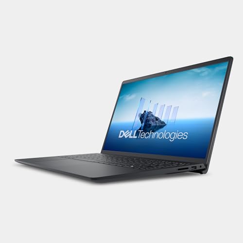 Dell 15 Laptop DC15250 15,6" FHD (1920 x 1080) 120Hz, Intel Core i5-1334U, Intel UHD Grafik, 16GB DDR4 RAM, 512GB SSD, Windows 11 Home, QWERTZ-Tastatur – Schwarz