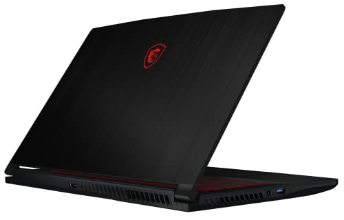 MSI Thin GF63 Gaming Notebook | 39,6 cm (15,6 Zoll) Full-HD 144 Hz | Intel Core i5-12450H | 16GB RAM | 512GB SSD | RTX 4050 6 GB | Windows 11 Home | QWERTZ Tastatur | Schwarz | 12VE-087