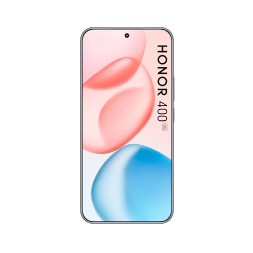 HONOR 400 Smartphone, 5G-Handy, 200 MP AI-Superzoom-Kamera, 6,5 Zoll, 8 GB + 256 GB, 5000 Nits ultrahelles Display, 5-Sterne-Stern-Sturzfestigkeit, Dual-SIM, Android 15, Schwarz