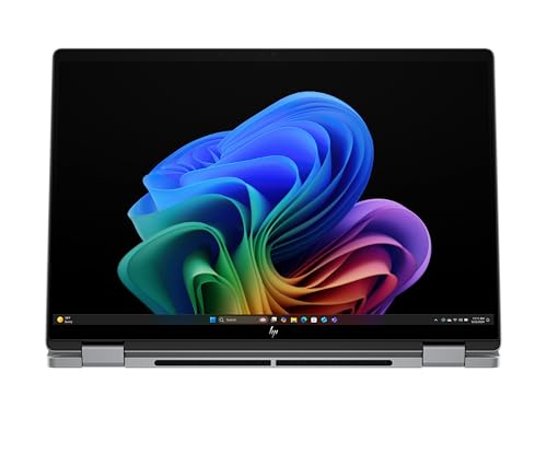 HP OmniBook X Flip 2in1 Next Gen AI Laptop| AMD Ryzen AI 7 350 (8C) | dedizierte NPU für KI | 50 NPU Tops | Copilot+ PC | 14" 3K 2880x1800 OLED-Touchscreen | 16GB | 1TB SSD | Win11 | QWERTZ | Silber